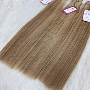 Apohair Hot Selling 20 Inch Vietnamese Remy Hair Extensions <b>Piano</b> Color Straight Super Double Drawn Weaving Machine #5Q+18C+9C - Product Image 6