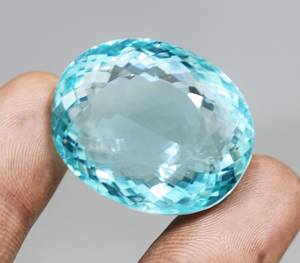 Excelente calidad 100% Natural aguamarina piedra preciosa forma ovalada suelta fantasía piedra preciosa calidad enorme aguamarina piedra preciosa suelta a granel - Product Image 1