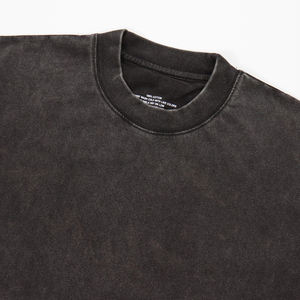 2025 New Fashion Wear Cheap Price Men Acid Wash T Shirt for Adults <b>Top</b> Ranking Product Men <b>Distressed</b> T Shirt - Product Image 3