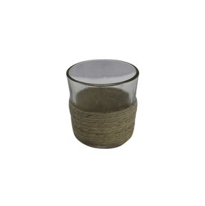 Pot à bougie votif en verre/canne décoratif antique de couleur noire au design moderne pour la fête à la maison et la table en gros en vrac - Product Image 4