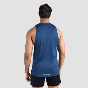 Débardeur en polyester pour hommes, gilet sans manches en coton, tissu côtelé doux et léger, conçu pour une superposition quotidienne confortable. - Product Image 2