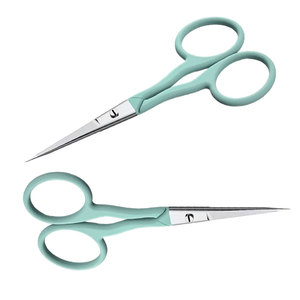 Ciseaux de manucure professionnels incurvés en acier inoxydable, pour droitiers, outil de précision pour la coupe des cuticules, durables et élégants - Product Image 6