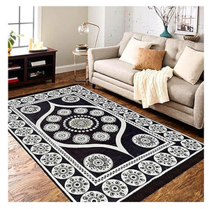 Alfombra de chenilla de 5x7 pies | Alfombra de terciopelo suave para sala de estar, salón y Dormitorio | Alfombra de suelo para el hogar | Designer Dari for Floor - Product Image 1