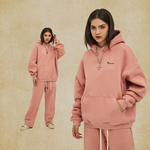 <b>Drop</b> Shoulder 420 GSM Plain Custom Logo Heavyweight Hoodie Washed Oversized Loose Men's Custom <b>Acid</b> Wash Hoodie - Product Image 2