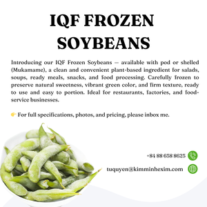 Soja Entera Pelada Congelada LQF, Edamame, Mukamame, de Proveedor Vietnamita, a Granel y envasada al Vacío - Product Image 5