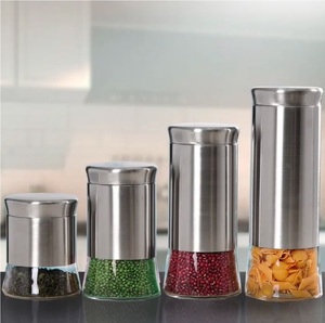 Ensemble de 3 petits conteneurs de stockage galvanisés élégants et durables, idéaux pour l'affichage de cadeaux et les utilisations de cuisine à domicile en Inde. - Product Image 6