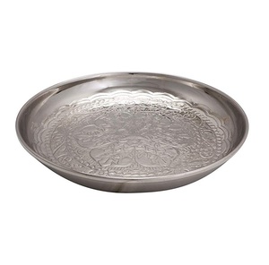 Bandeja decorativa de varios colores para fruta, bandeja de Metal de lujo para decoración de boda, hogar, Hotel, Vintage - Product Image 1