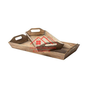 ถาดเสิร์ฟอาหารทำจากไม้ขัดมันทำด้วยมือ - Product Image 3