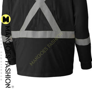 Wholesale Eco-Friendly Safety Reflective Waterproof High Visibility <b>Shirts</b> Customized Logo Long Short Sleeve Options for Men's - Product Image 6