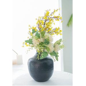 Florero martillado de Metal chapado en oro de moda, maceta con forma de brote para el hogar, sala de estar, decoración de mesa, florero hecho a mano - Product Image 6