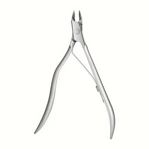 Cortaúñas de Precisión de Acero Inoxidable con Cuchilla Curva, Abertura de Mandíbula Ancha, Agarre Antideslizante para el Cuidado de Manos y Pies, Eliminación de Cutículas y Piel Muerta - Product Image 1