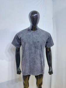 Camiseta personalizada LOGO DTG camiseta desgastada hombres para camisetas ropa de calle personalizada de gran tamaño de alta calidad Vintage lavado con ácido camisetas - Product Image 2