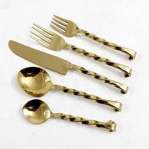 Ensemble de couverts en acier inoxydable faits à la main outils à salade ensemble de couverts écologiques pour restaurant et hôtel de haute qualité - Product Image 1