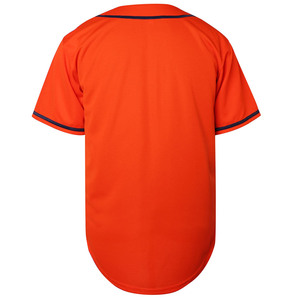 Jersey de béisbol de tela de secado rápido de malla de sarga transpirable de ajuste personalizado, camiseta de softbol, botón de letras bordadas con aspecto de EE. UU. - Product Image 2