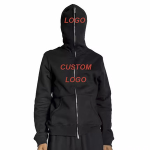 เสื้อสเวตเตอร์มีฮู้ดแบบซิปรูดซิปสำหรับผู้ชาย3D เปล่าโอเวอร์ไซส์ออกแบบโลโก้ได้ตามต้องการฤดูใบไม้ผลิ - Product Image 2