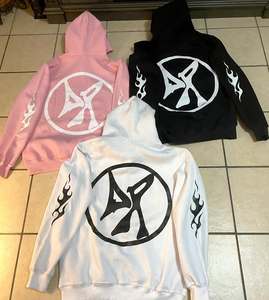 100% Cotton Puff Printed Hoodies for Man Full Zipper Face Printed Long Sleeve With Full Customization basics cotton blended - Product Image 6