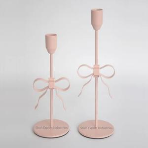 Bougeoir conique en métal de vente chaude fini rustique pour les fêtes d'événement à la maison éclairage de table décor bougeoir - Product Image 6