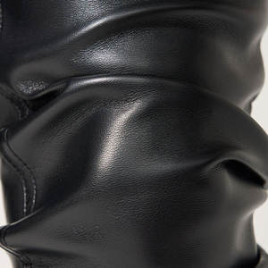 Slim Fit Easy To Wear Eco Friendly <b>Men</b> <b>Leather</b> <b>Jacket</b> Vintage Style Cow Hide Made <b>Leather</b> Stacked Pants - Product Image 5