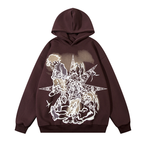 Sudadera con capucha para hombre con bordado Vintage de peso pesado personalizado de alta calidad, lavado con ácido y cremallera, estilo lavado en otoño, temporada de invierno con capucha - Product Image 6