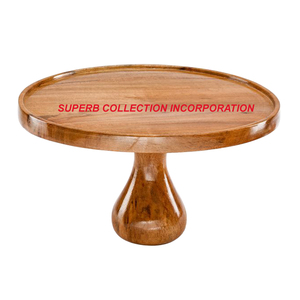 Support à gâteau marron en bois de luxe de haute qualité accessoire décoratif en métal le plus vendu en vente - Product Image 2