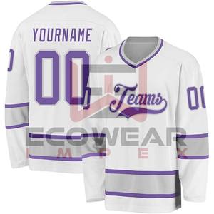 Streetwear Custom <b>Mesh</b> Oversized Boxy T-<b>shirt</b> Full Sleeve Ice Hockey Football Jerseys T-<b>shirt</b> Men Personalized Logo - Product Image 4