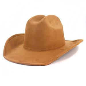 Sombrero Vaquero Occidental Unisex de Cuero con Ala Ancha, Protección Solar para Pesca, Deportes, Fiestas, Aventuras al Aire Libre, Viajes, Trabajo en Rancho, Casual - Product Image 1