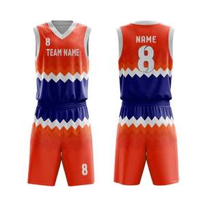 Ensemble de maillot et short de basket-ball personnalisé pour hommes, équipe, club, nouveau design respirant, faible MOQ - Product Image 3