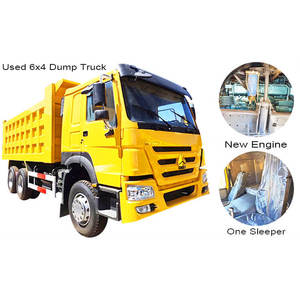 รถบรรทุกดีเซล FAW/มิตซูบิชิ 6x4 เกียร์อัตโนมัติ แบบเทท้าย พร้อมเครื่องยนต์ Weichai และกล้องมองหลัง - ความจุ 50 ตัน - พวงมาลัยขวา - Product Image 6