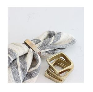 Servilletero de la mejor calidad con acabado a mano, decoración clásica de mesa de lujo, vajilla de Metal de aluminio WeddingPearl - Product Image 2