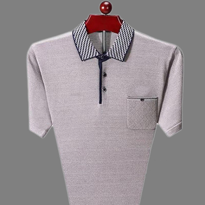Moda de verano 2026, cómodo bolsillo empalmado de Color de contraste de gran tamaño para Polo para hombre, bordado clásico de negocios - Product Image 6