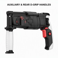 Marteau perforateur rotatif SDS Plus, marteau combiné électrique multifonction, outil filaire pour le perçage du béton