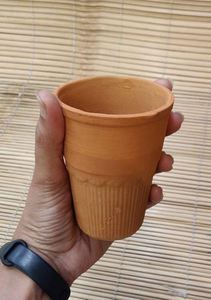 ถ้วยชาดินเผาทำมือรักษ์โลก 200 มล. สีวินเทจสั่งทำได้ สำหรับชา กาแฟ ลาสซี คูลฟี และของหวาน - Product Image 4