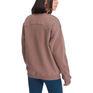 New Style Street Wear Crewneck <b>Sweatshirts</b> Custom logo <b>Long</b> Sleeve Quick Dry Breathable Oversized <b>Women</b> <b>Sweatshirt</b> Customized - Product Image 3