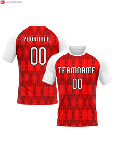 ชุดเสื้อเจอร์ซี่วอลเลย์บอลระบายอากาศสำหรับผู้หญิงชุดฝึกเล่นวอลเลย์บอลสีแดงแบบซับลิเมชันออกแบบได้ตามต้องการ - Product Image 6