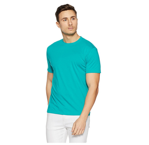 เสื้อยืดผ้าฝ้าย/ใยไผ่สีพื้น แขนสั้น พิมพ์ลายโลโก้ตามสั่ง - Product Image 1
