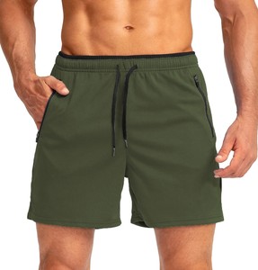 Pantalones Cortos Deportivos de Malla para Hombre, Secado Rápido, Transpirables, 100% Algodón, para Gimnasio, Correr, Entrenamiento, Deportes al Aire Libre, Color Sólido, Ecológicos - Product Image 1