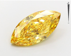 Vente en gros VS2 Couleur Fancy Yellow Marquise Cut Diamants de laboratoire en vrac certifiés IGI - Product Image 1