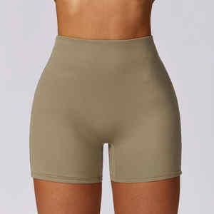 2025 New Workout Fitness Training High Waist Seamless Sports <b>Yoga</b> Biker <b>Shorts</b> With Pocket for <b>Women</b> - Product Image 5