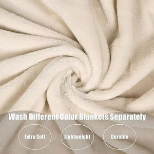 Meilleur fournisseur de couvertures thermiques personnalisées, motif uni, tricot en coton, douces et confortables pour la maison - Product Image 3