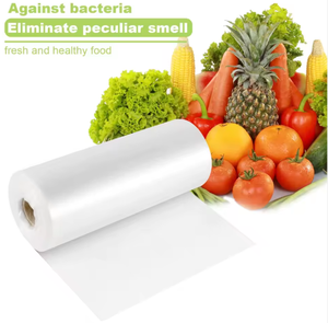 Emballage alimentaire transparent, sac plat en polyéthylène, sac en plastique pour produits frais sur rouleau, sacs de conservation alimentaire transparents pour fruits, légumes, pain - Product Image 4