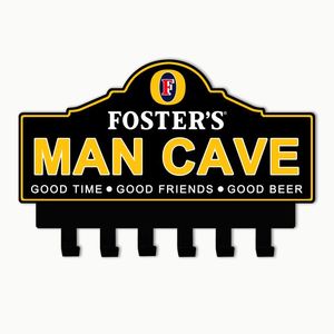 Sang Trọng Kim Loại Chủ Chìa Khóa Cho Tường Tùy Chỉnh Móc Chìa Khóa Xe Móc Chìa Khóa Tổ Chức Cổ Điển Người Đàn Ông Hang Động Kim Loại Dấu Hiệu Giá Chìa Khóa - Product Image 1