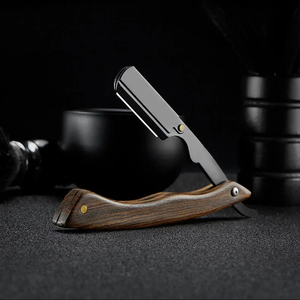 MORGANS INDUSTRIES Stainless Steel Handle <b>Single</b> <b>Blade</b> <b>Razor</b> Manual Shaving <b>Razor</b> for Barber Shop Face Use - Product Image 3