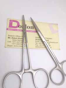 Tijeras hemostáticas Kelly profesionales, tijeras de Iris quirúrgicas dentales manuales de acero inoxidable para disección de tejidos con fórceps de arteria - Product Image 2