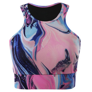 Wholesale Sublimated Women Plus Size High Support Sports <b>Bra</b> Seamless Push-Up Yoga <b>Bra</b> Breathable Quick Dry Four-Way <b>Stretch</b> - Product Image 5