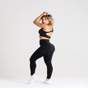 Womens Sport High Waisted <b>Tummy</b> <b>Control</b> Workout Women Leggings Custom Yoga Leggings for Women High Quality - Product Image 5