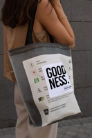 Individuelle Logo Zero-Waste Recycelte PU Mittelgroße Tragetaschen in Verschiedenen Farben Nachhaltige Werbe-Einkaufs-Geschenktaschen