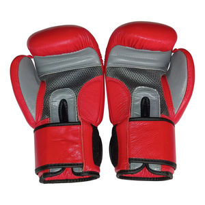ถุงมือหนังวัวระบายอากาศสำหรับต่อยมวย, ถุงมือชกมวยกันน้ำสำหรับฝึกซ้อมมวยอุปกรณ์ต่อสู้แบบไทย - Product Image 6