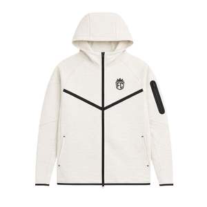 Conjunto Deportivo para Hombre, Chaqueta con Capucha y Cremallera Completa, Pantalones Deportivos, Estilo Windrunner, Tela Fleece Técnica, Color Gris Hielo, para Entrenamiento Atlético - Product Image 3