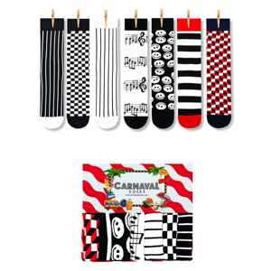 Paquete de 7 Pares de Calcetines Deportivos Transpirables Blancos y Negros para Uso Diario - Product Image 1