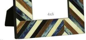 Marco de Fotos con Incrustaciones de Hueso, Diseño Floral Vintage, Hecho a Mano, para Decoración del Hogar y la Oficina - Product Image 2